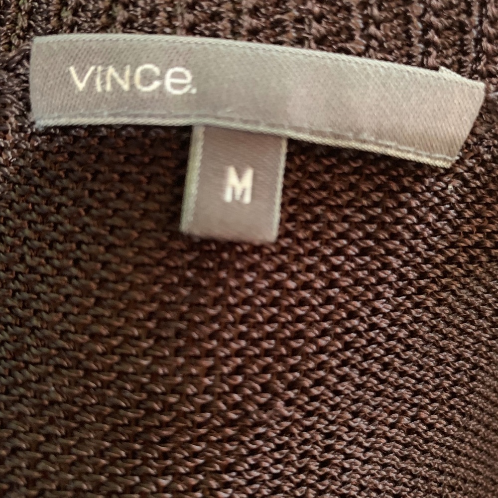 Vince Mesh Black/Metallic Gold Sweater Size M - Picture 6 of 6